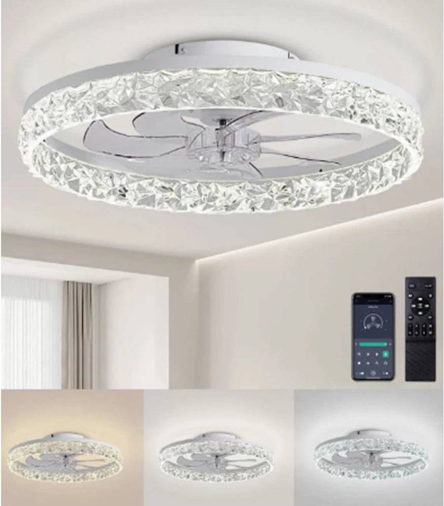 Eonlion Large LED Ceiling Fan With Lighting