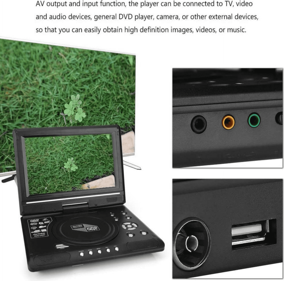 Portable dvd player Portable DVD Player 9.8 Inch Swivel Screen