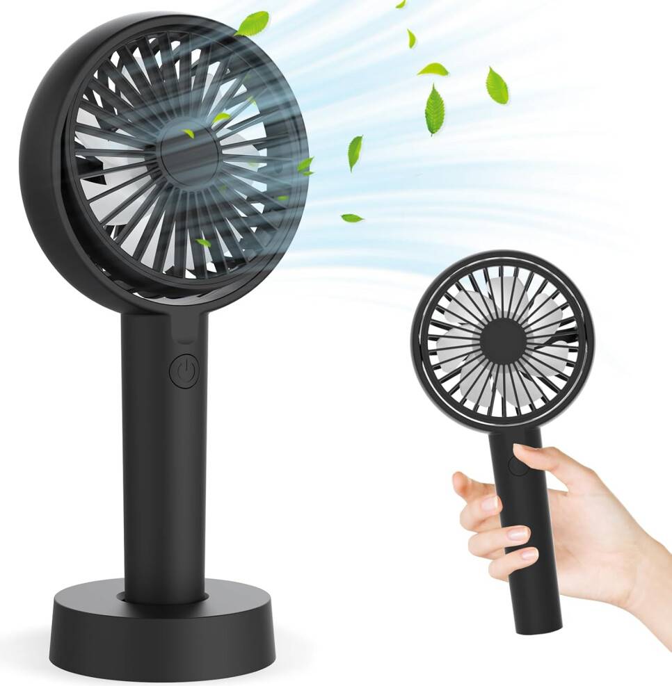 Mascot Portable Mini Hand Fan with Adjustable Base