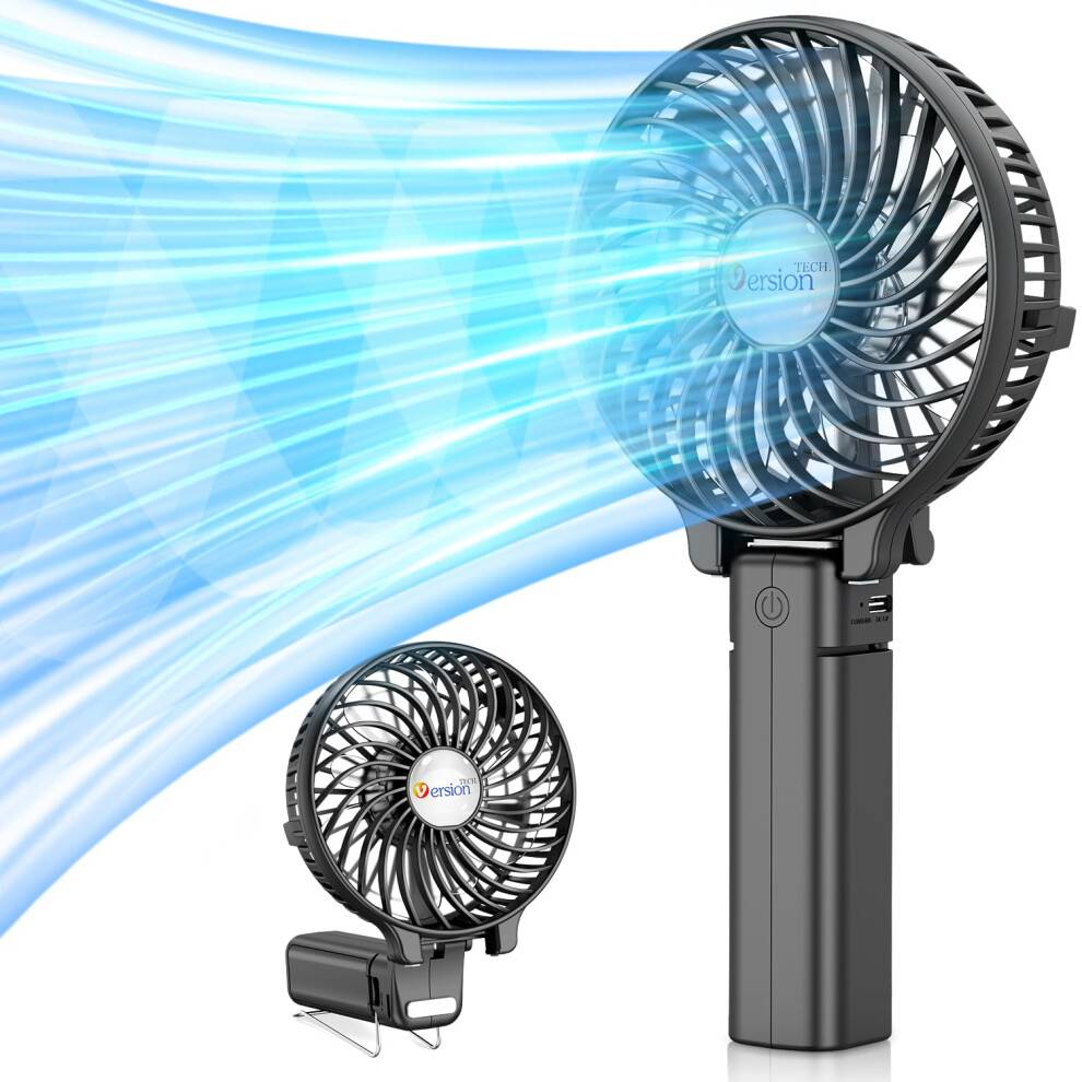 VersionTECH Hand Held USB Rechargeable Fan