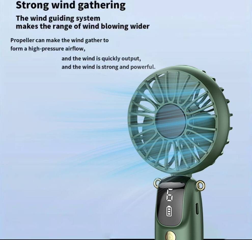 Handheld Mini Fan 6 Speed Settings