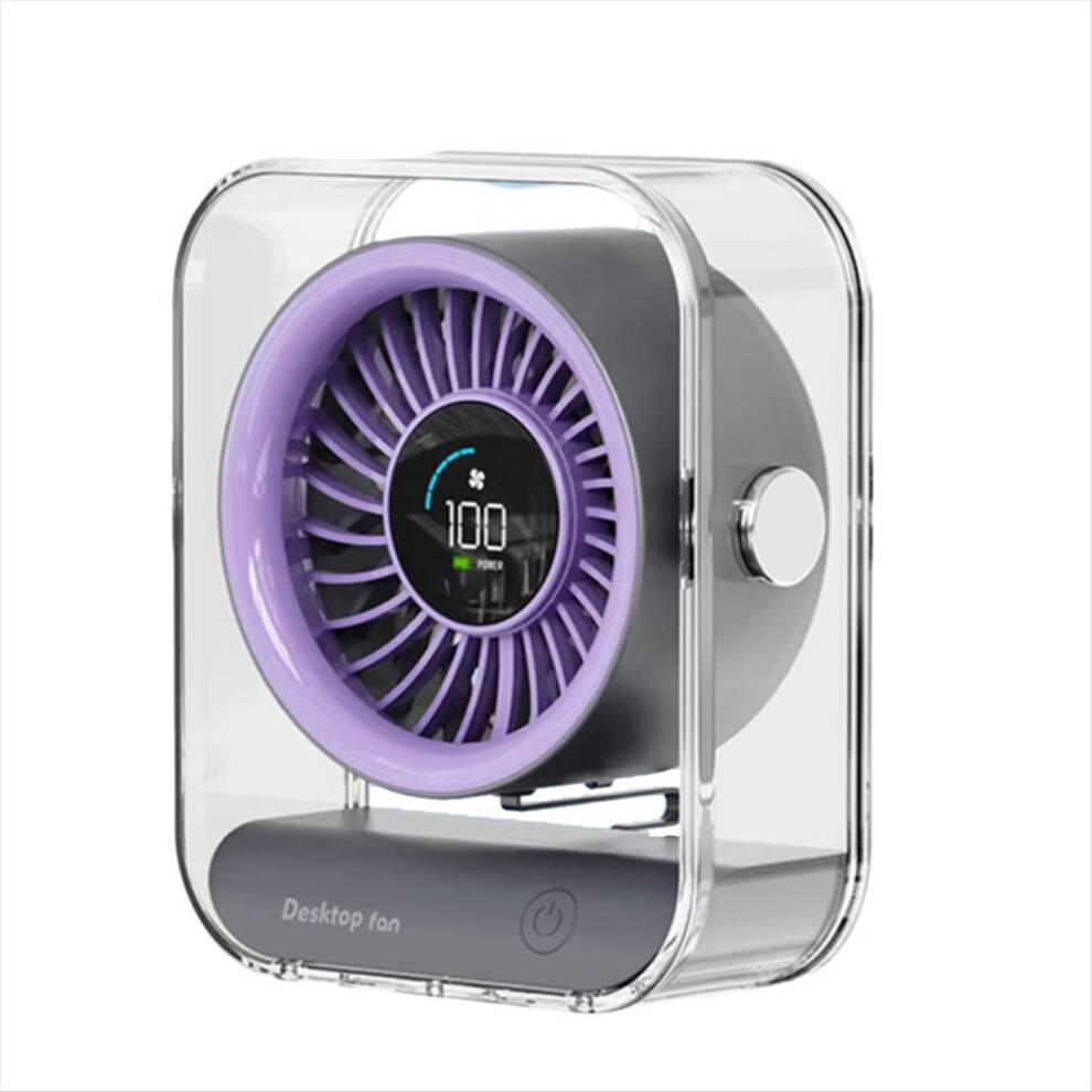 Mini LED Digital Desktop Fan 3000mAh
