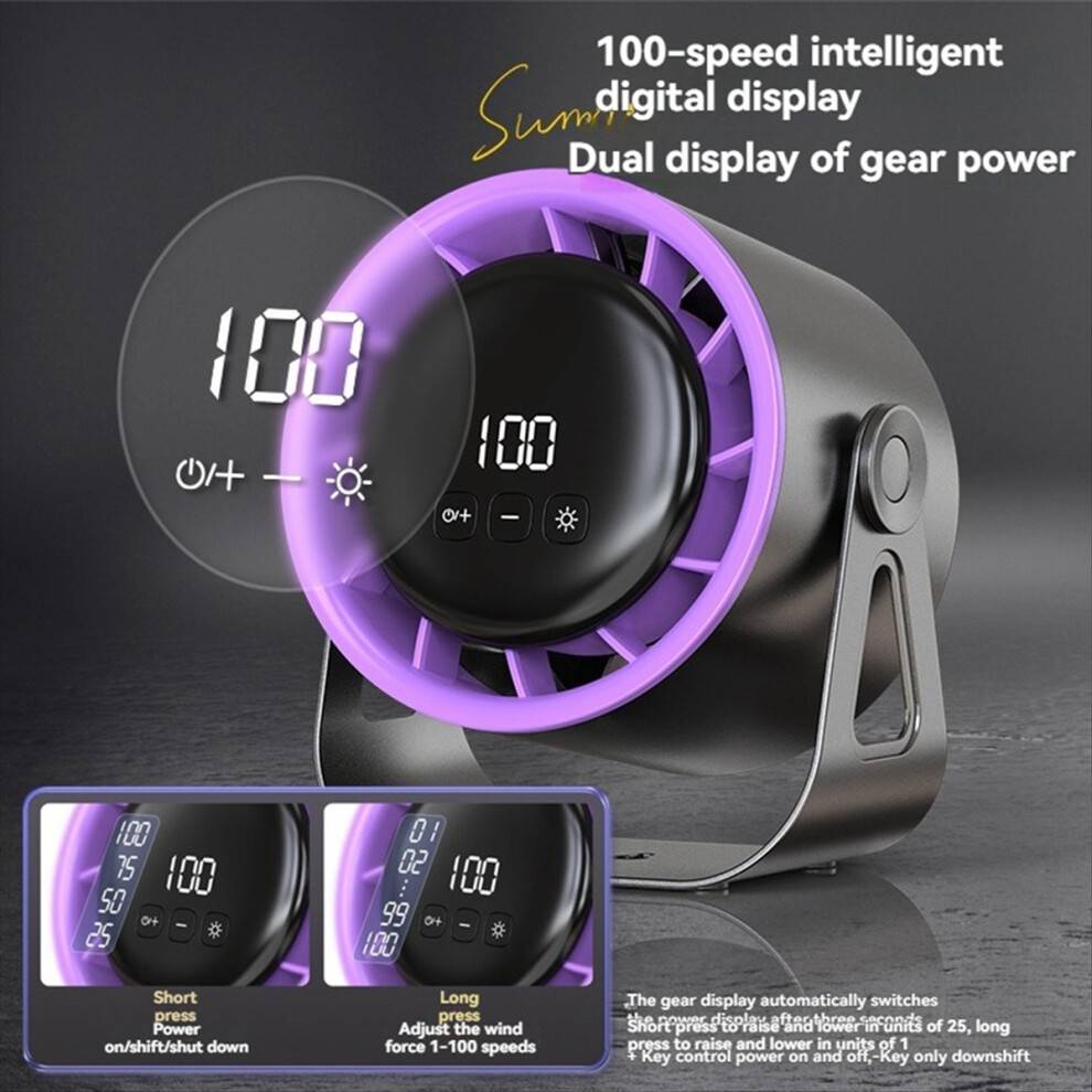 6-Inch 100-Speed Desktop Circulating Fan