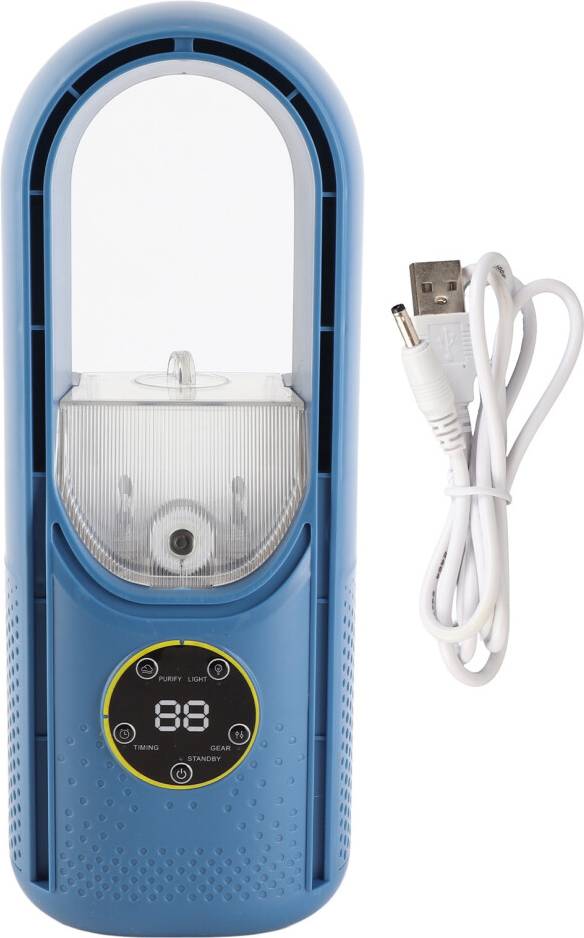 Vaneless Table Fan 6 Speed USB LED