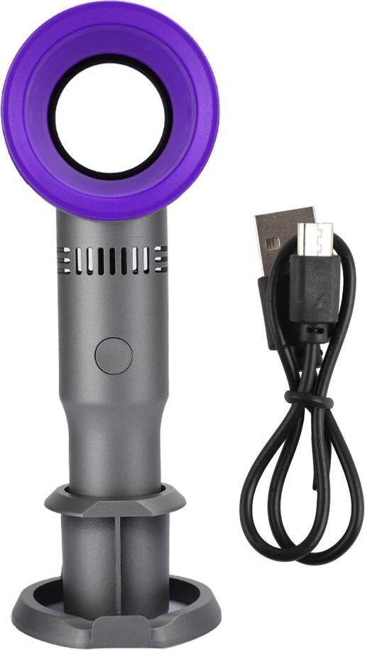 Non Blade Mini Portable USB Rechargeable Fan