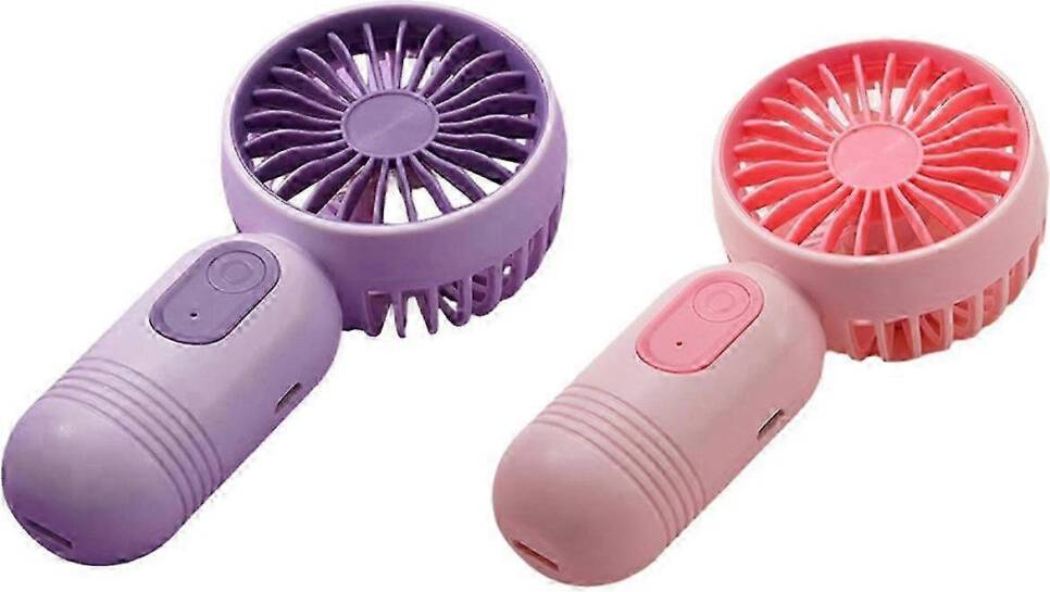 2 PCS Portable Handheld Mini Fan