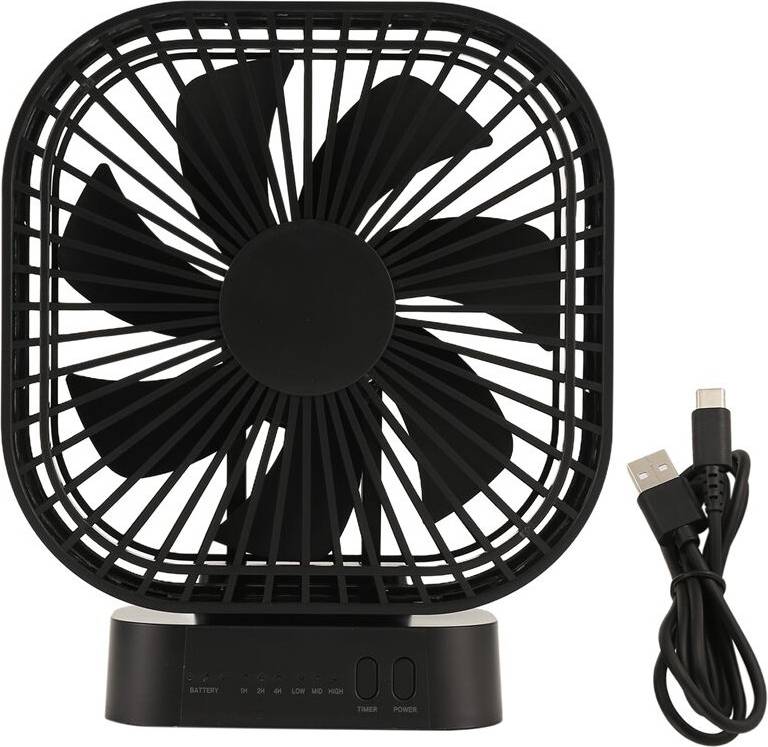 Rechargeable USB Fan with Timer