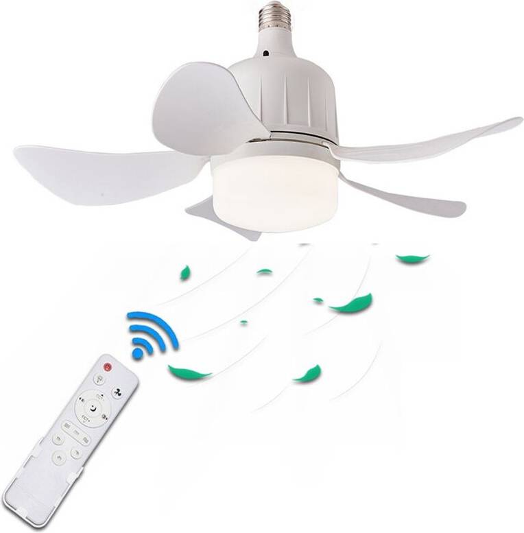 Led Ceiling Fan Light E27 Remote Control