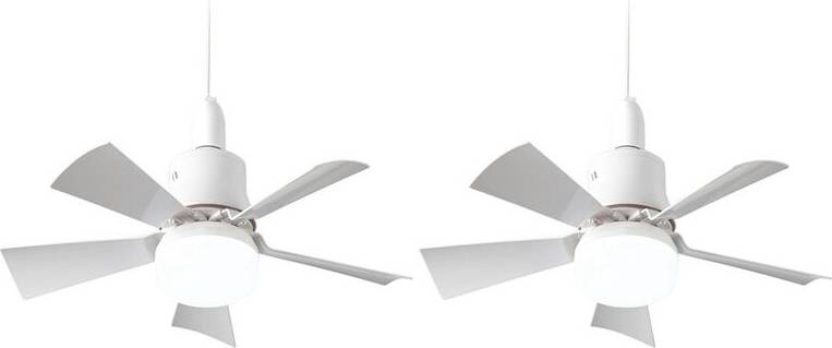 2X Socket Fan Light with Remote