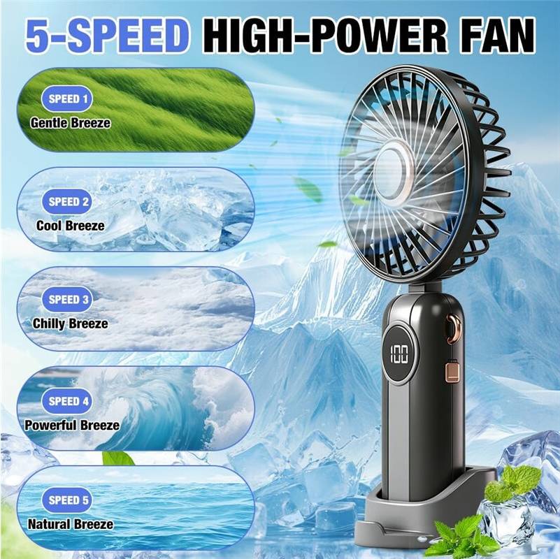 Portable Handheld USB Rechargeable Desk Fan