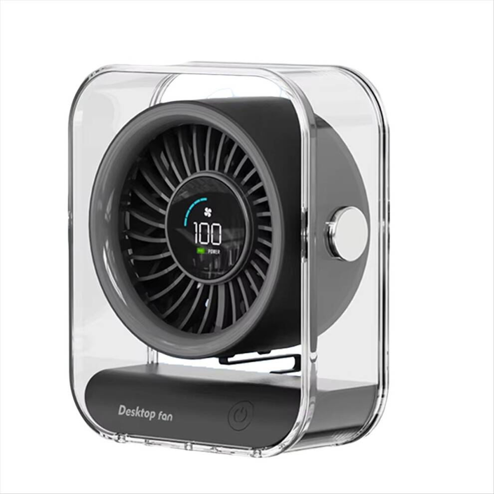 Mini LED Digital Desktop Fan 3000mAh