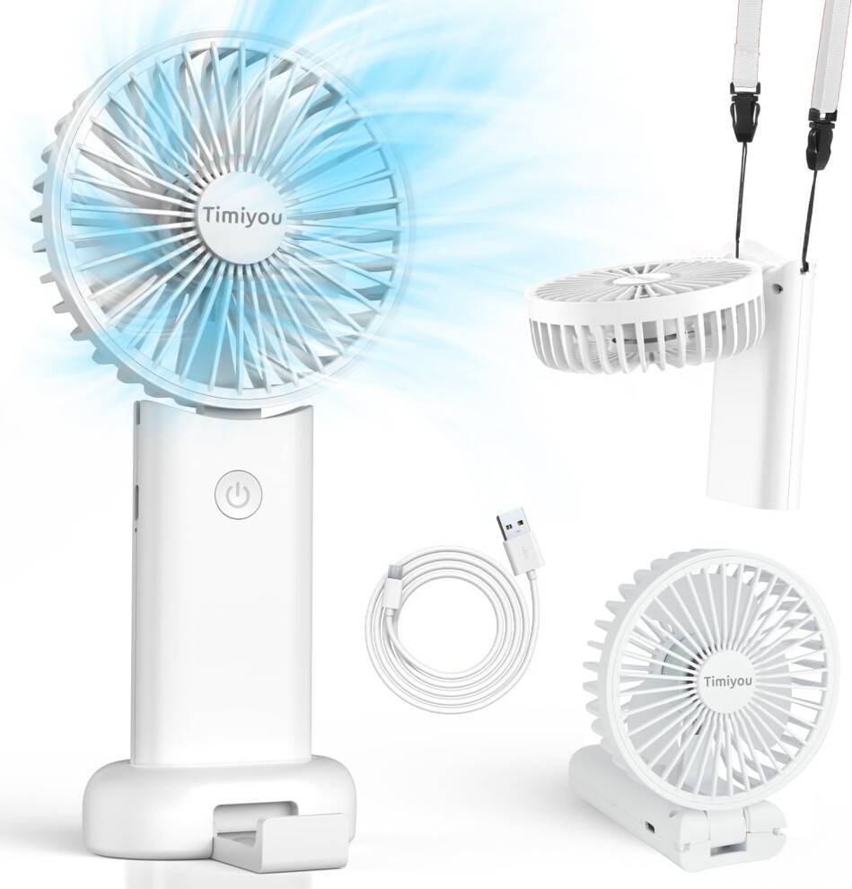 Timiyou 3000mAh Portable Handheld Fan