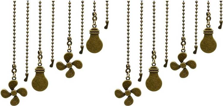 Typecat 8Pcs Ceiling Fan Pull Chain Set