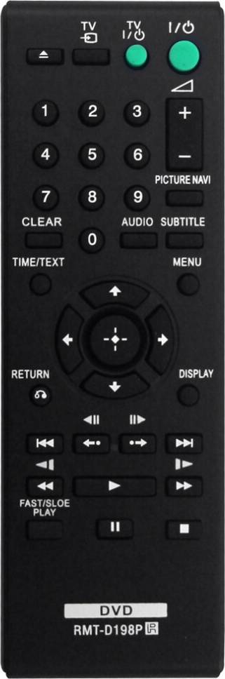 Dvd player D198P Remote Control DVD Player