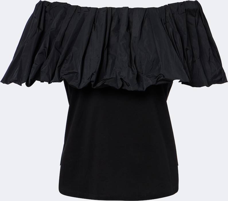 Max Mara Ruffled Off-Shoulder Cotton Top