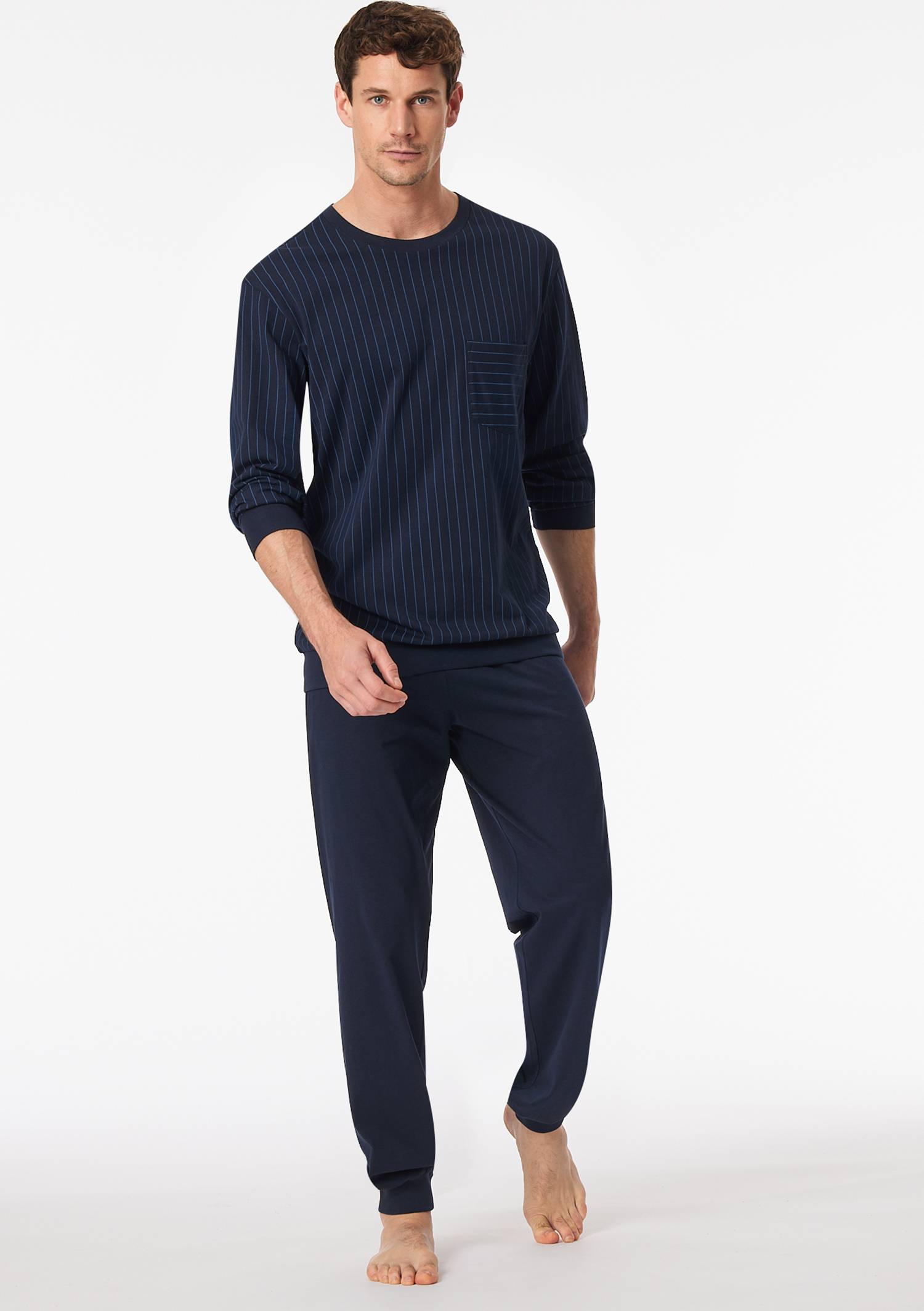 Comfort Essentials Long Pyjamas - Darkblue