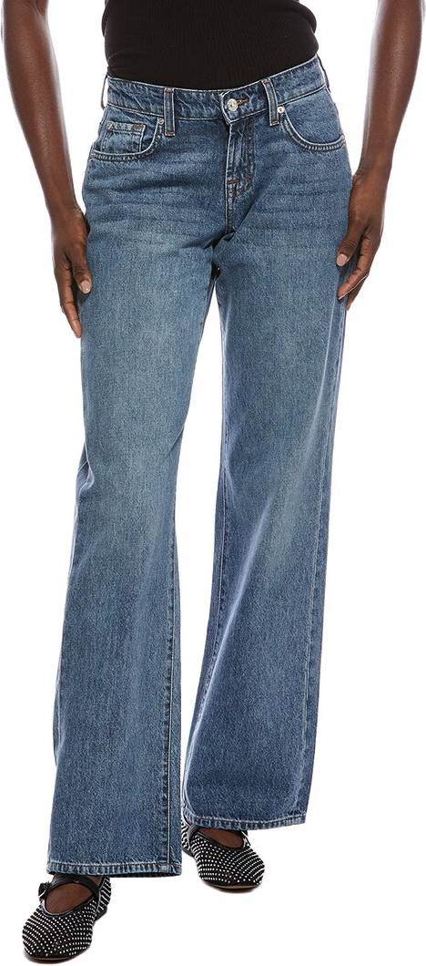 7 For All Mankind Low-Rise Macon Straight Jean - Blue