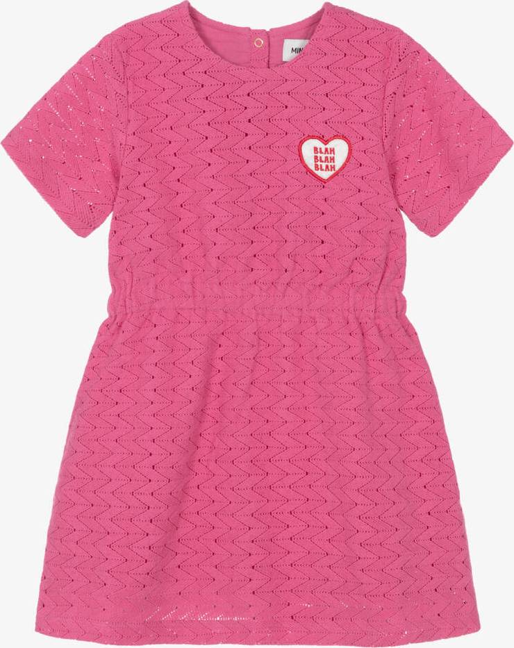 Mini Rodini Lace Patch Klänning - Rosa