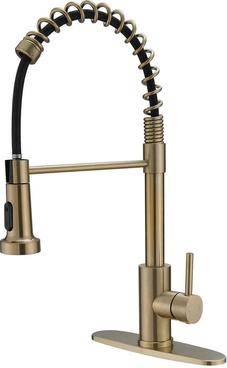 Commercial sink Homemystique Commercial Style Spring Kitchen Faucet