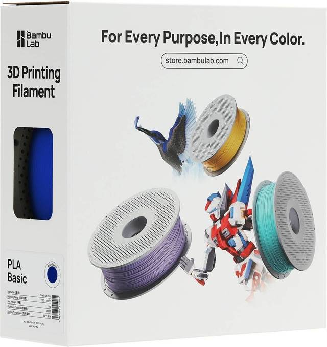 Bambu lab PLA Basic Blue with Spool