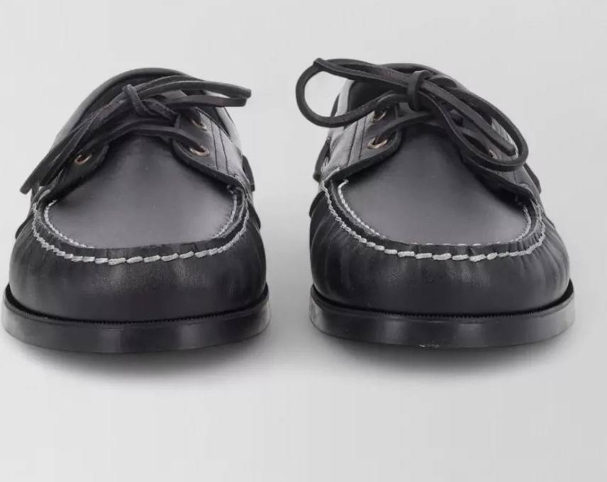 Barth Boat Contrast Stitching Round Toe