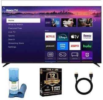 4k roku tv Roku 55 Class Pro 4K QLED Mini-LED Smart TV
