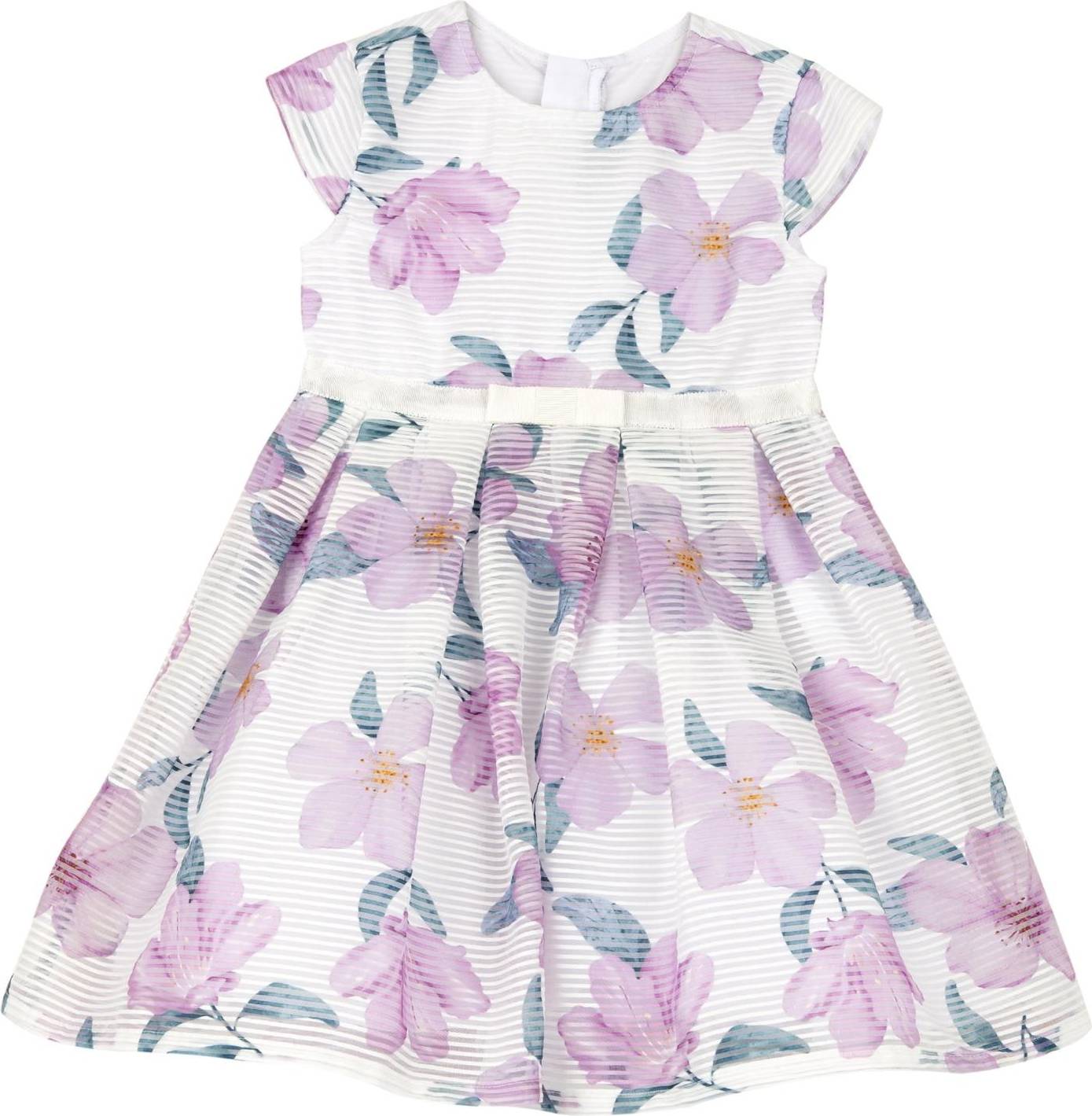 Chicco Robe Vert Rose Blanc