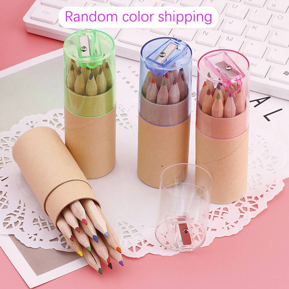 Mini Colored Pencils With Sharpener Tube