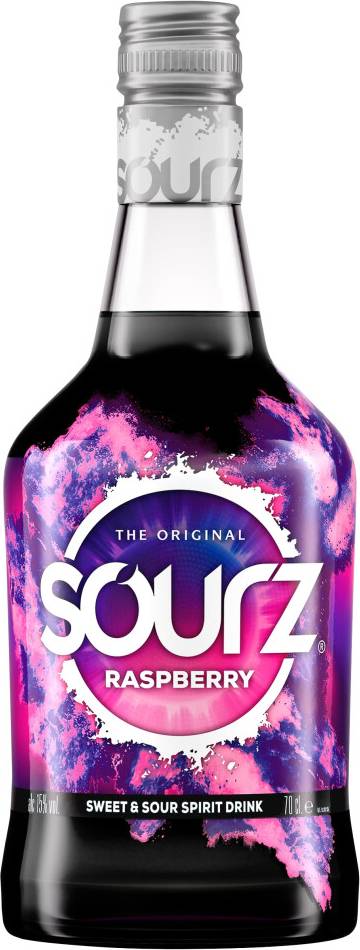 Sourz Raspberry Liqueur 15% ABV 70 cl
