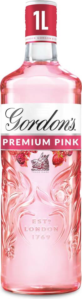 Gordons gin Gordon's Premium Pink Gin Raspberry Redcurrant 1L