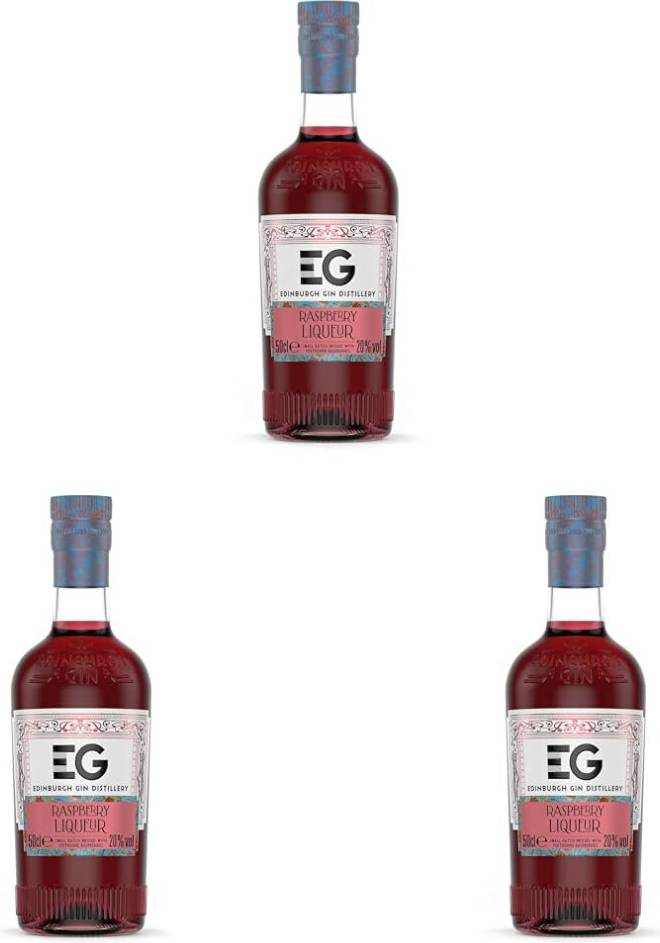 Edinburgh Gin Raspberry Liqueur 50 cl Pack 3