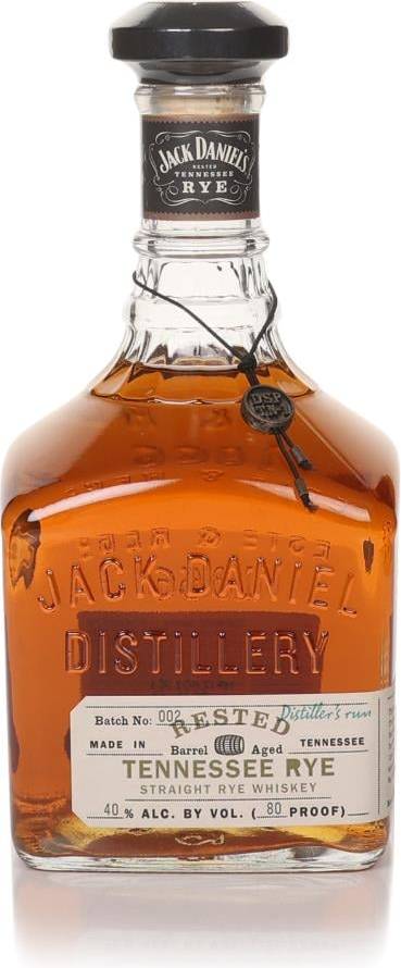 Jack daniels whiskey Jack Daniels Rested Tennessee Rye Whiskey 40%