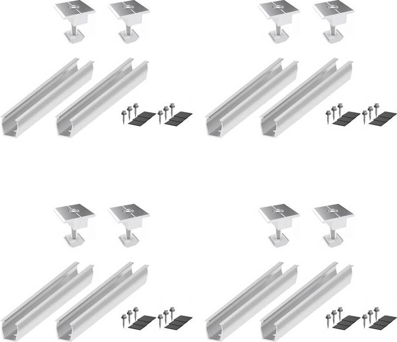 Solar Panel Mount Bracket Rails Clamp 35mm