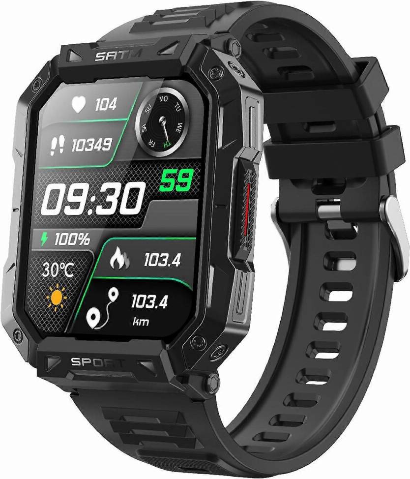 Waterproof Rugged Smart Watch Bluetooth Call