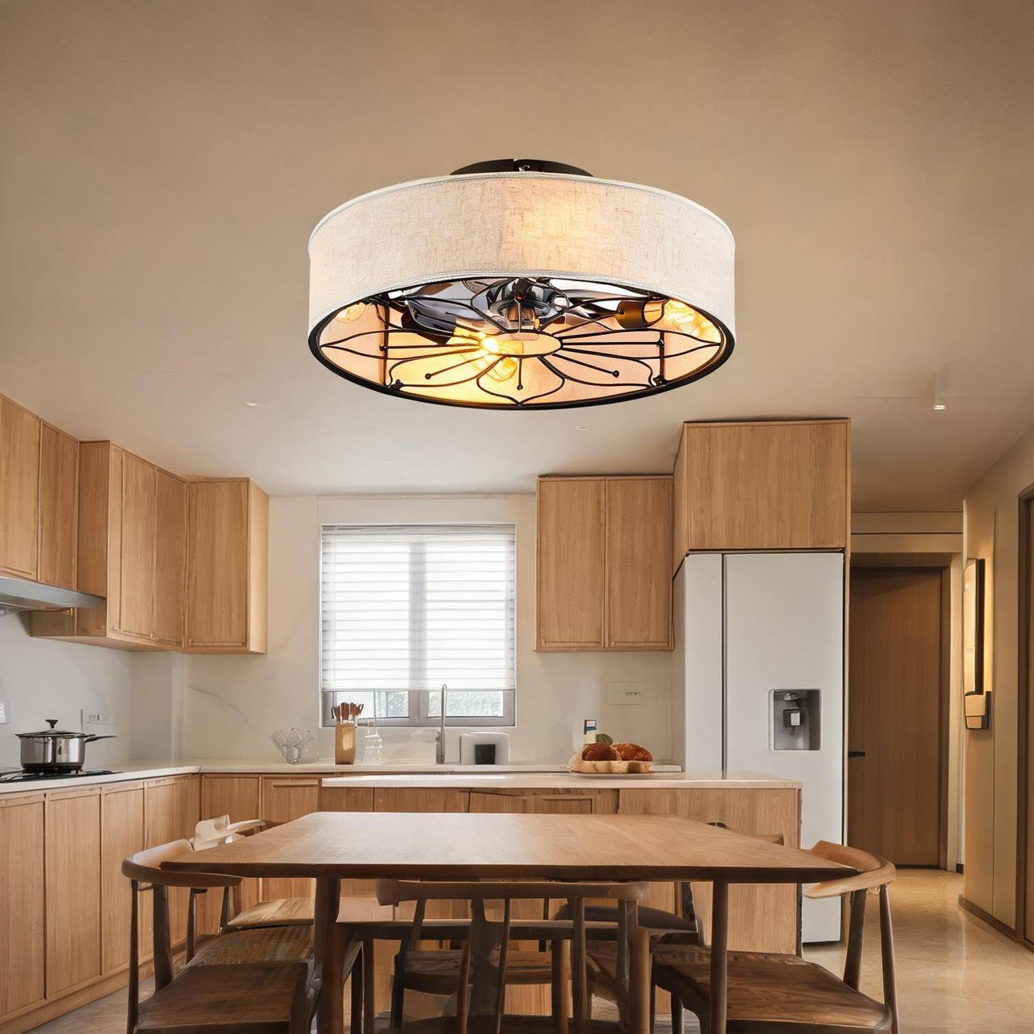 Bladeless fan Lotus Design Bladeless Ceiling Fan 20 Inch