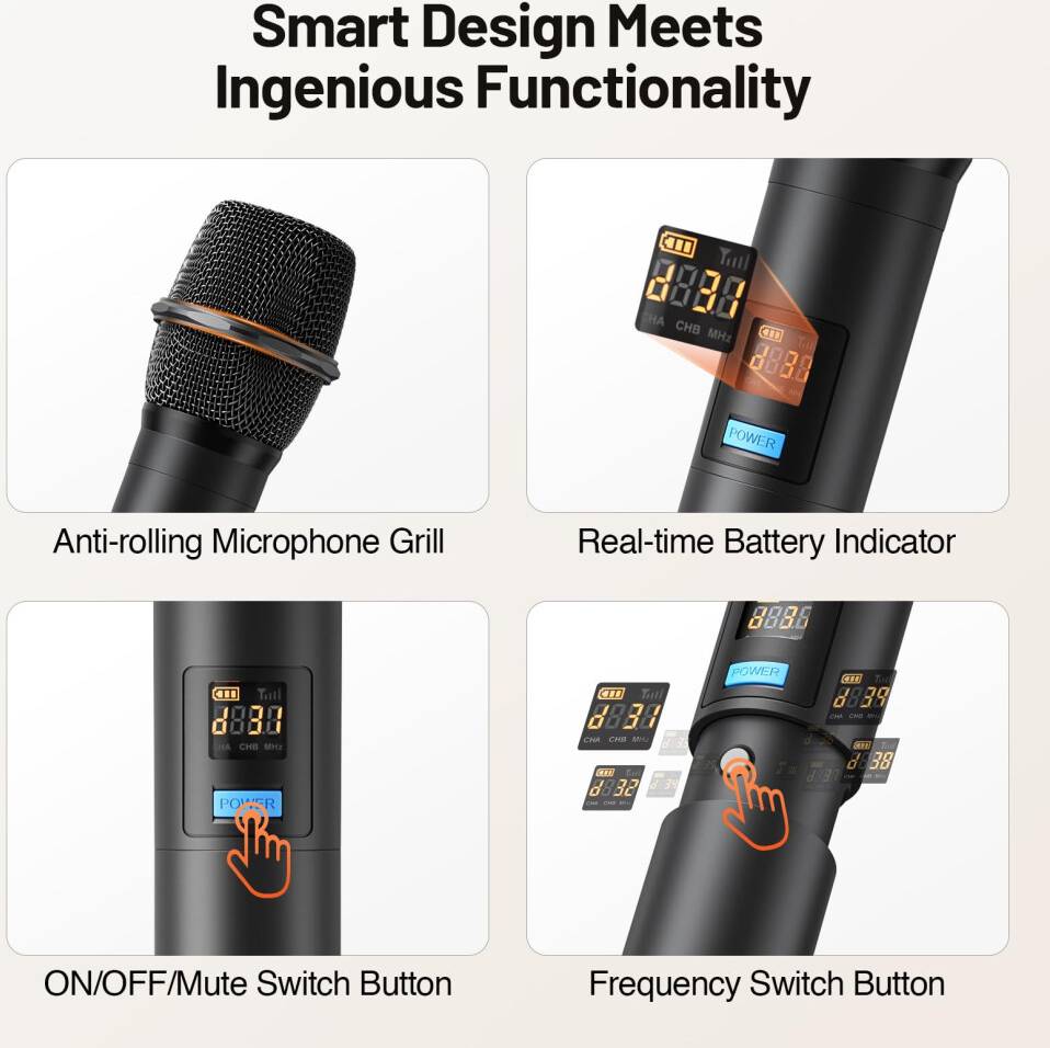 4-Channel Wireless Microphone System
