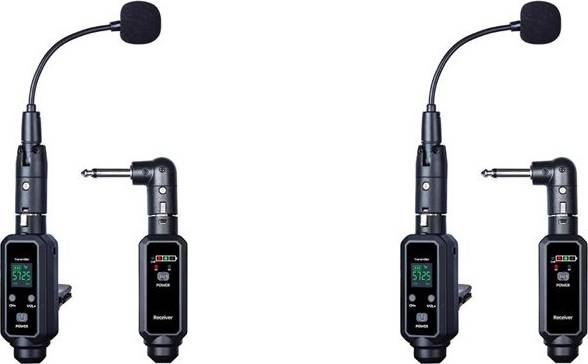 Torribaly 2X UHF Wireless Saxophone Microphone System
