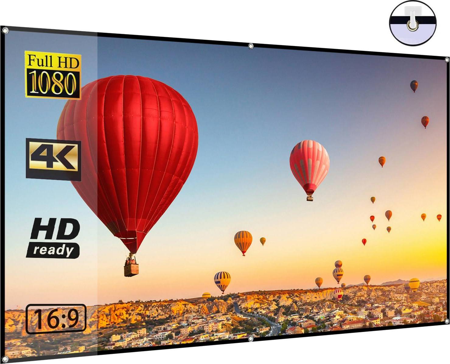 Kaisai 72 Inch Portable HD Projector Screen