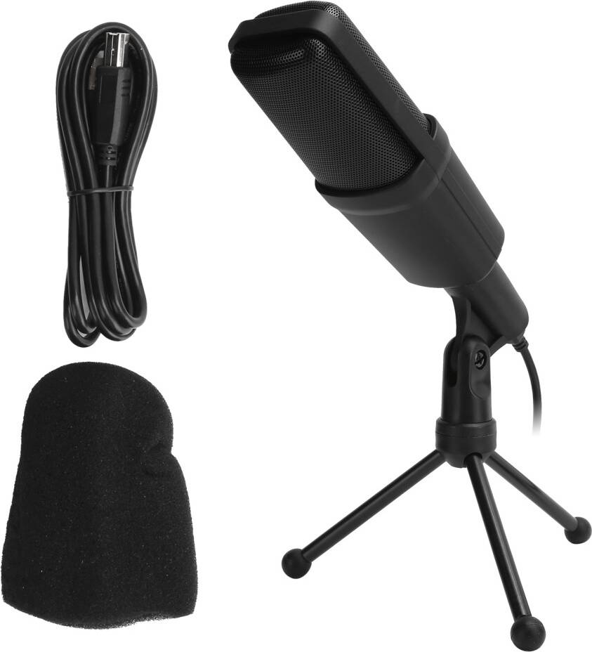 Desktop Microphone with Built In Sound Card