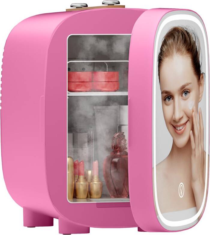 LIGIANT DF01A Mini Fridge With LED Light Mirror