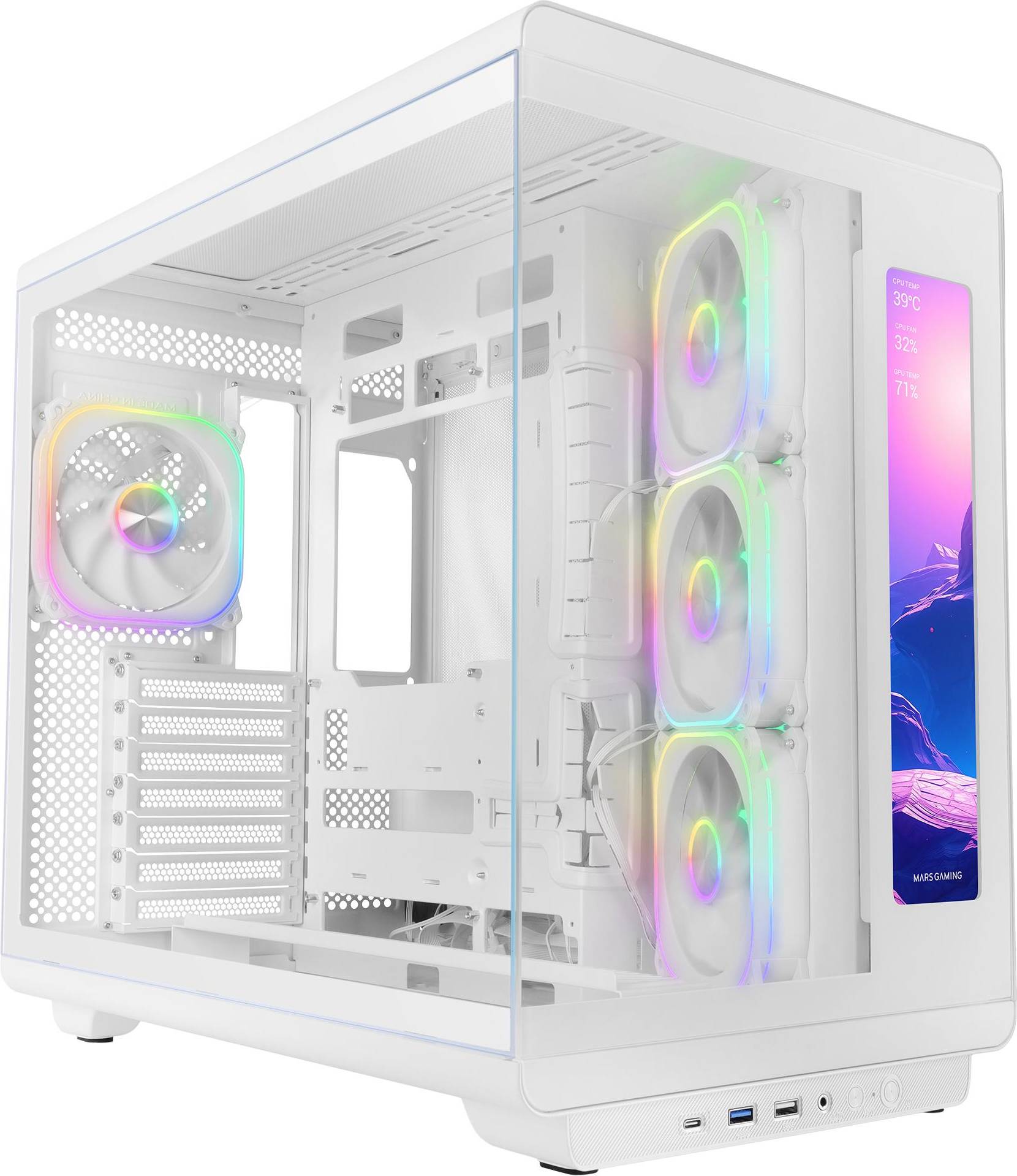 Gaming pc case Mars Gaming Case PC MC-Revmax Display