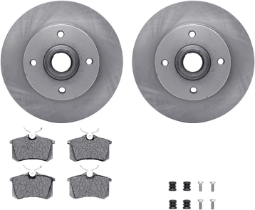 Brake pads Dynamic Friction Company Rear Brake Rotors with Brake Pads