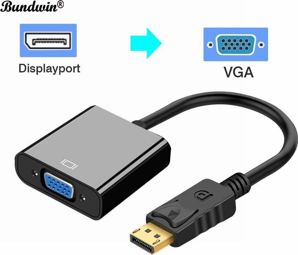 Bundwin DP To VGA Displayport Adapter Cable