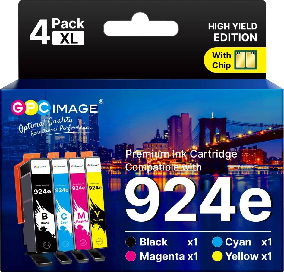 GPC Image 924e 924XL Ink Cartridges Compatible HP OfficeJet Pro