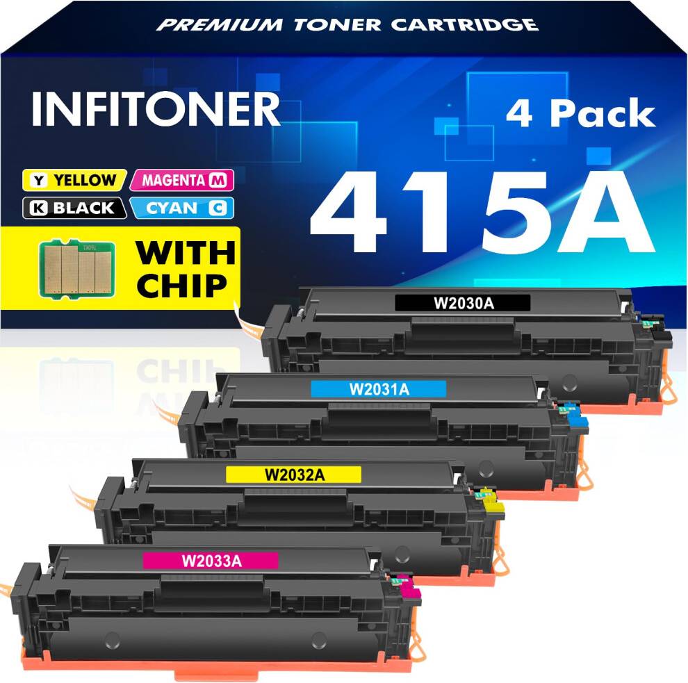 Hp color laserjet pro mfp m479dw Compatible HP 415A Multipack Color LaserJet Pro Toner