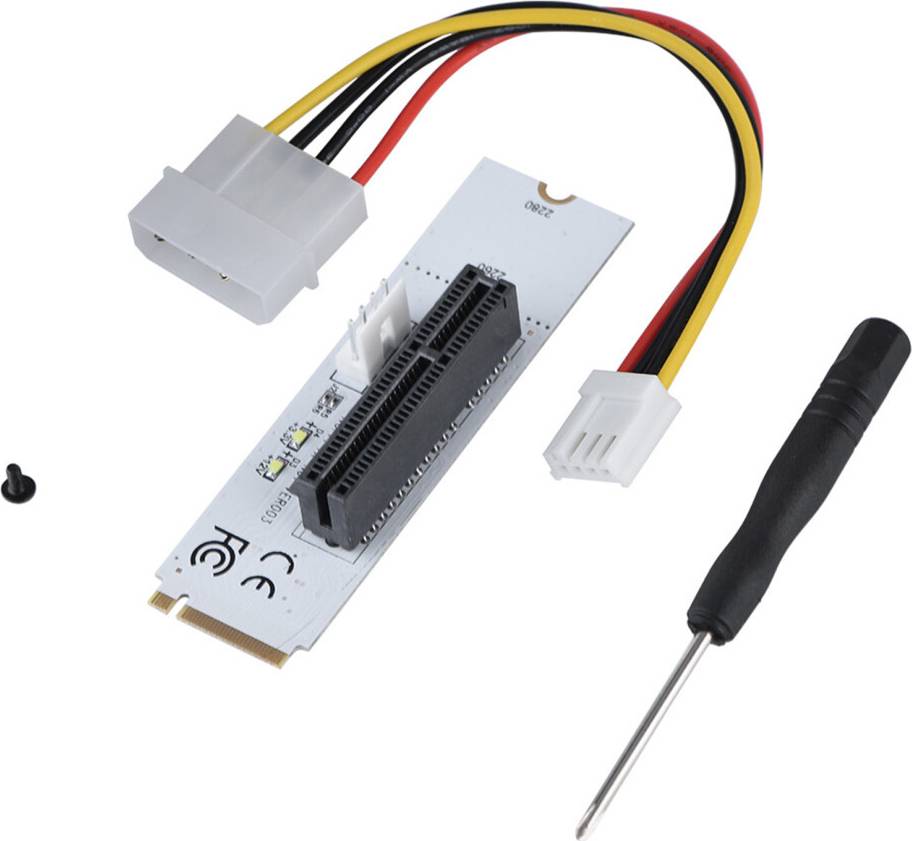 LED Indicator Riser Card M.2 Key M SSD Port