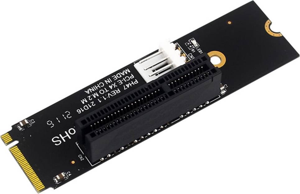 M.2 to PCIe 4x Riser Card Static Bag