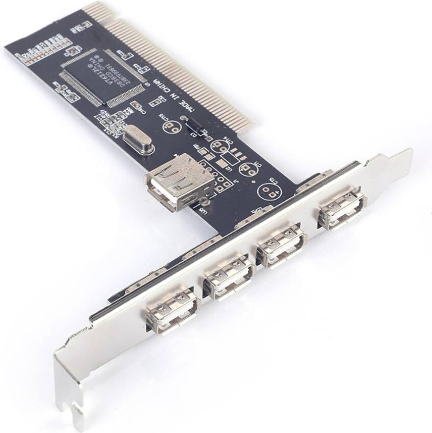 Typecat USB 2.0 4 Port VIA Hub PCI Controller Card