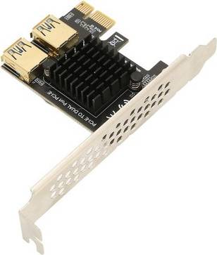 PCI E 1 To 2 Riser Card
