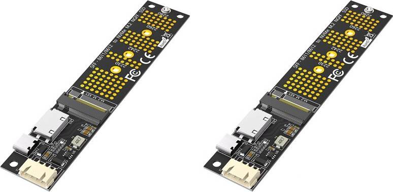 M.2 NVMe SSD to SFF 8611 Adapter Riser Card